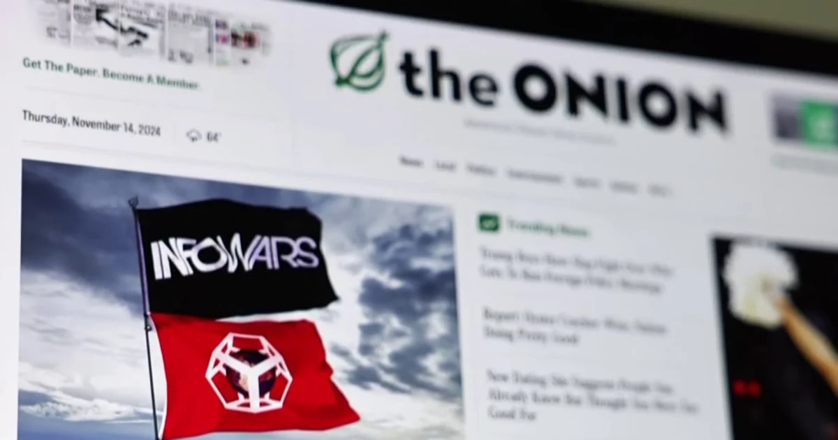 The Onion relaunches InfoWars with new plan to take over Alex Jones' platform