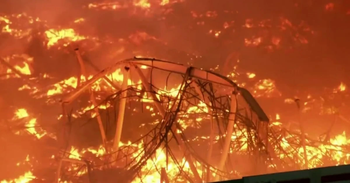 Man arrested over massive warehouse fire