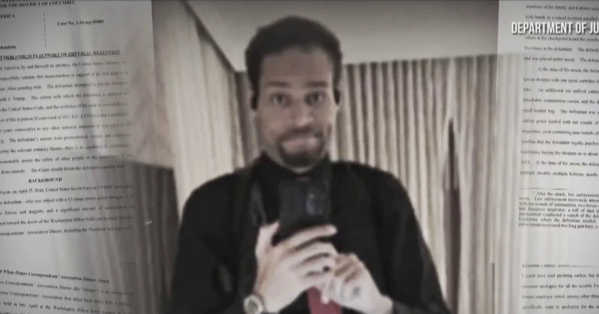Prosecutors release hotel selfies of suspect in alleged White House dinner attack