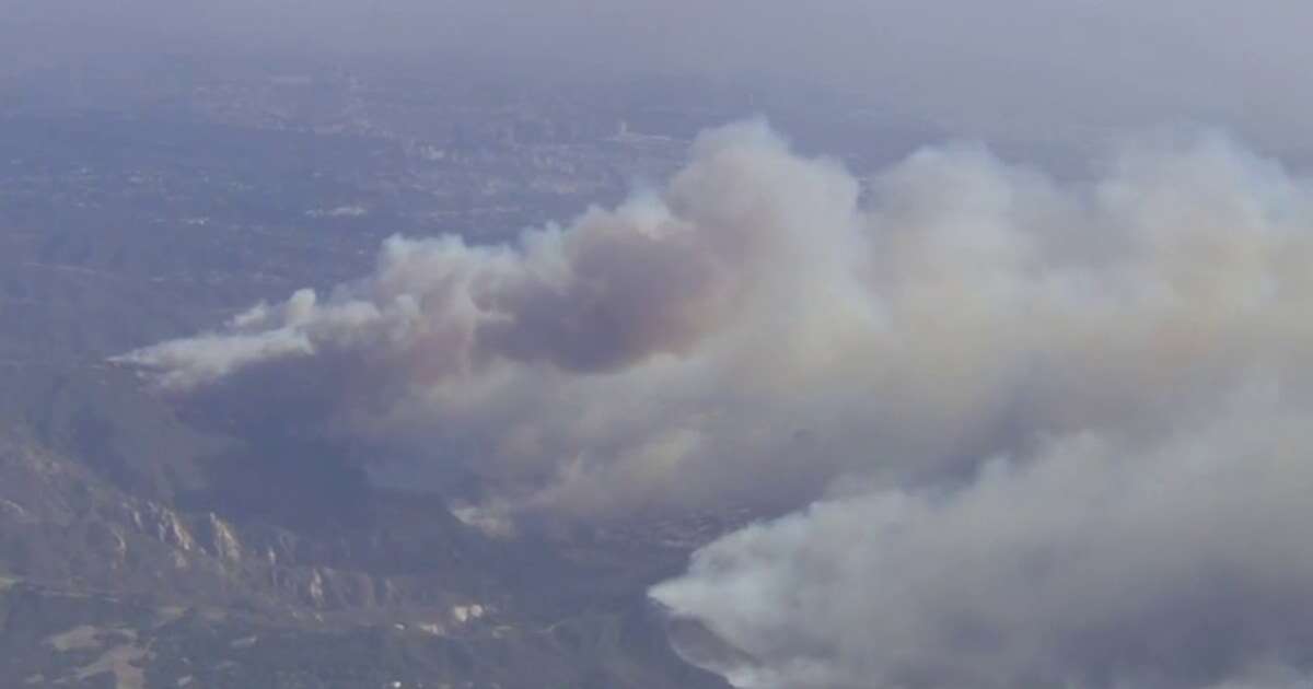 Aerial view highlights raging winds fueling California wildfires