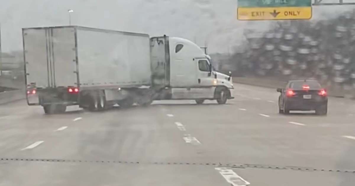 Videos show icy road conditions causing vehicle spin-outs