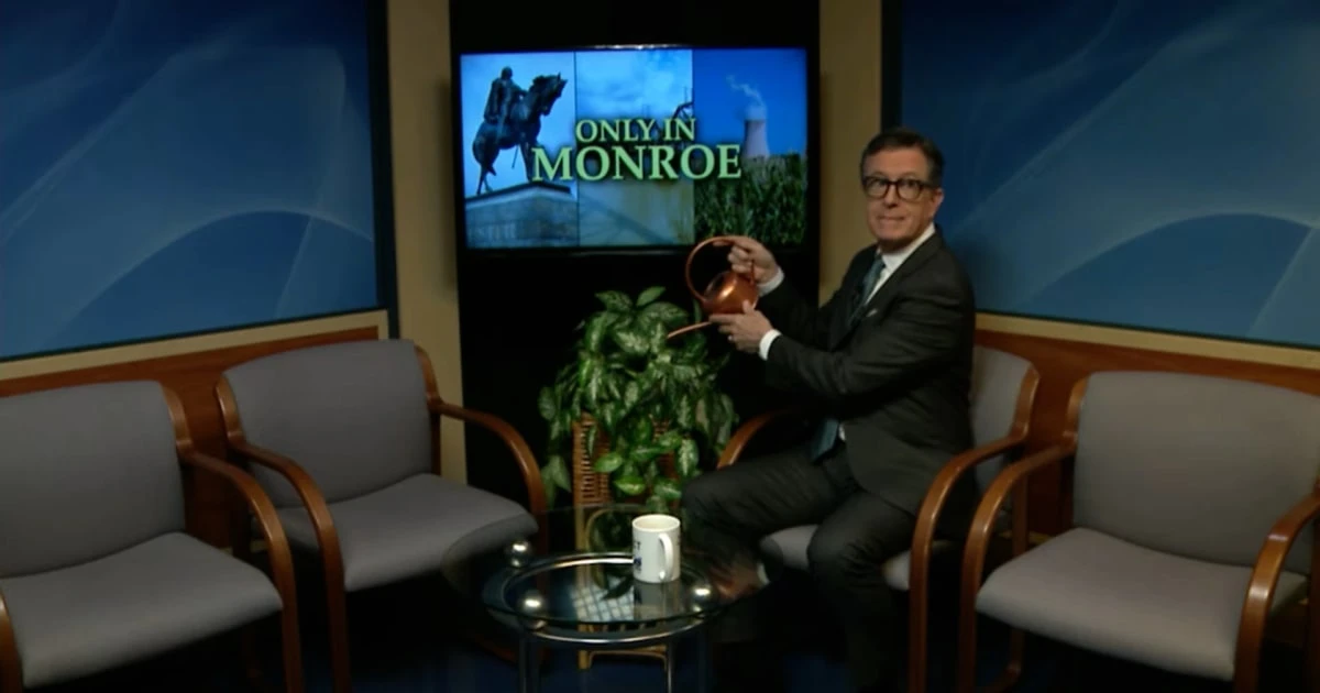 Stephen Colbert returns to late night to host a public access program in Michigan