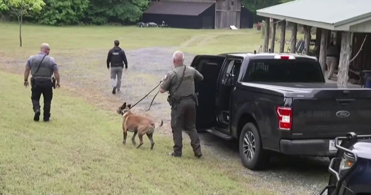 Manhunt underway for veteran accused of shooting his wife
