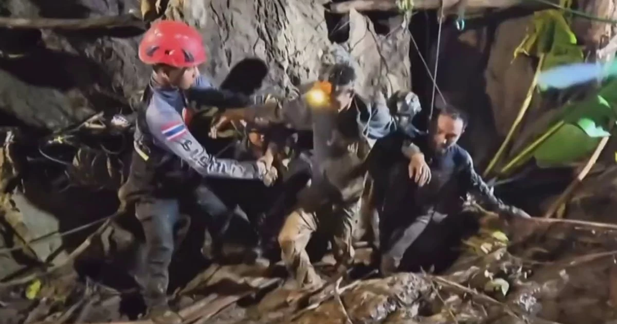 Four still remain trapped in the flooded Laos cave after one person was rescued
