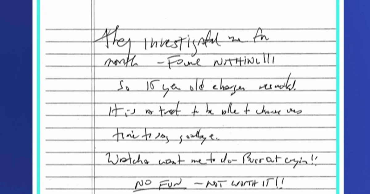 Possible suicide note from Jeffrey Epstein has been made public