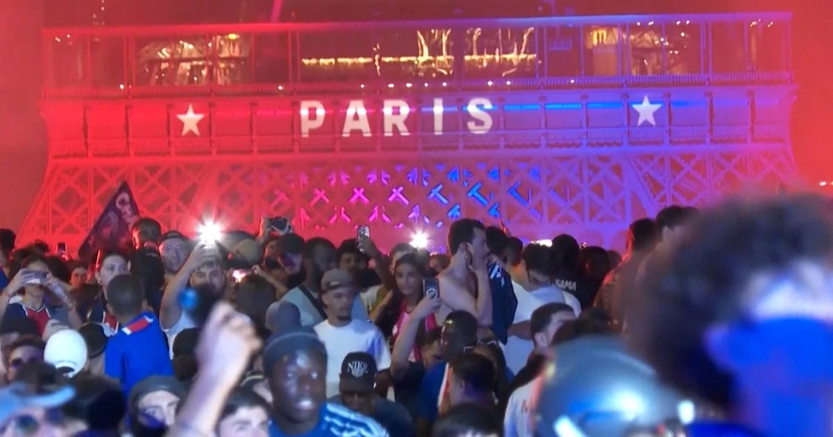 Hundreds of people detained during celebrations of Paris Saint-German’s Champions League win