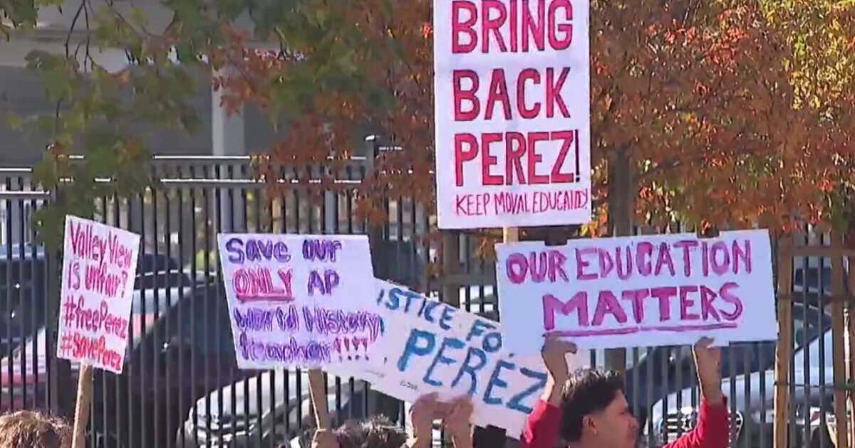 California students walk out after teacher put on leave for post-election rant