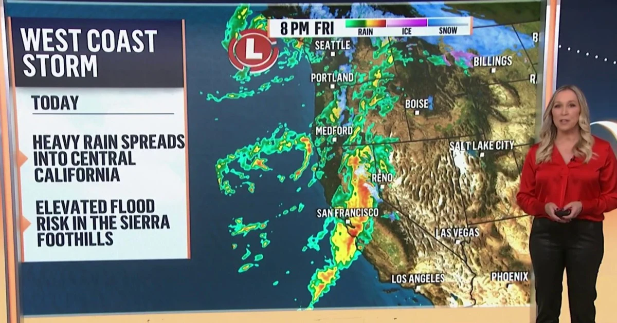 Storms bring heavy rain and snow to the West Coast and it will persist through the weekend