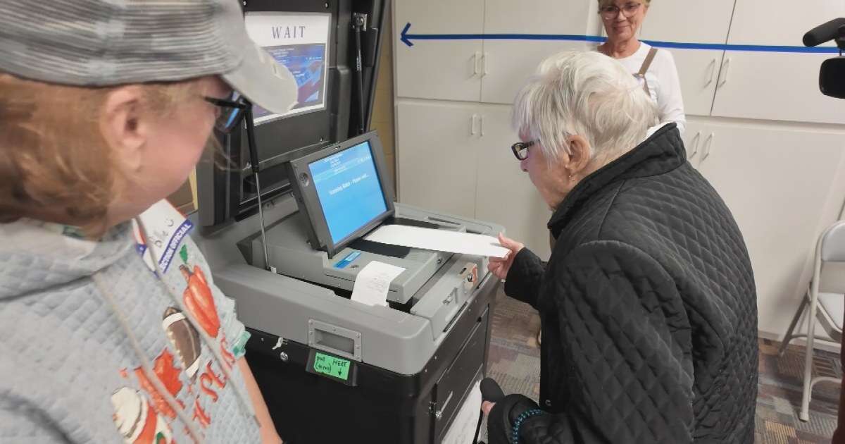 103-year-old Wisconsin voter casts her ballot for Kamala Harris