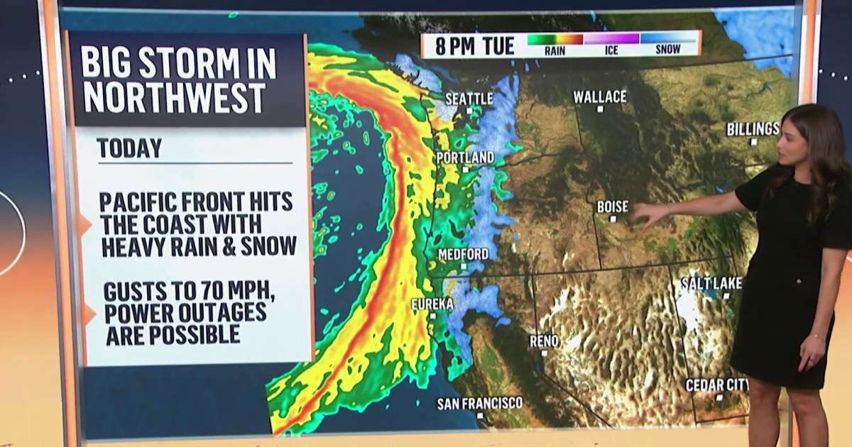 Huge storm system will soak the Gulf Coast as an atmospheric river takes aim out West