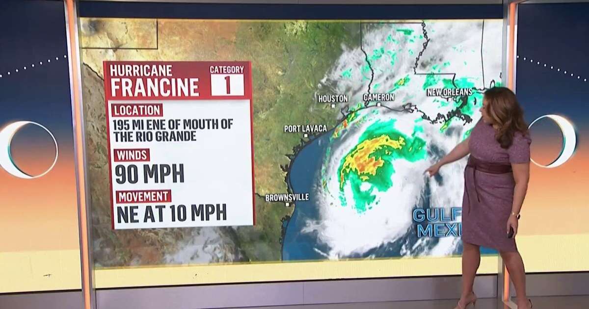 Hurricane Francine barrels toward the Louisiana coast