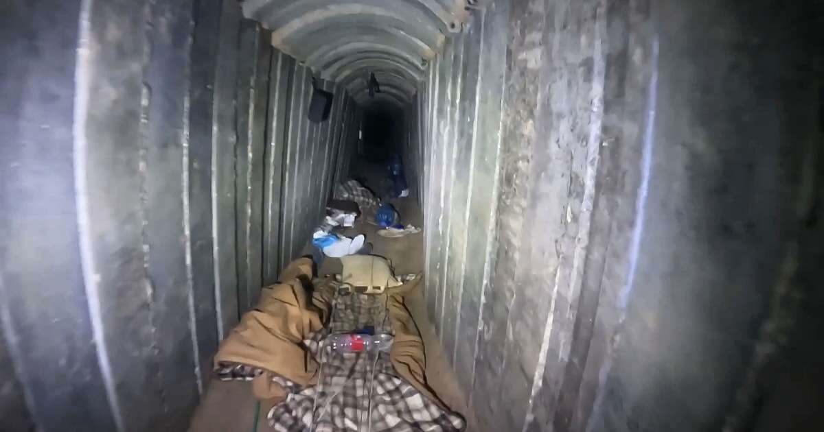 Israeli military releases video of Hamas hostage tunnel