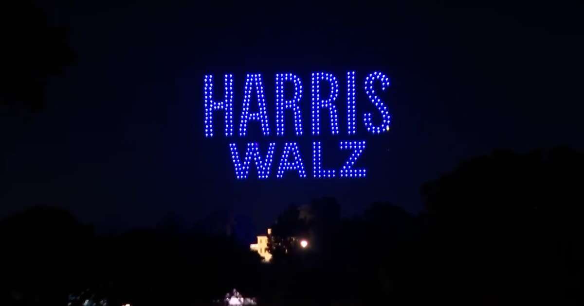 Harris campaign holds drone show in Philadelphia on debate night