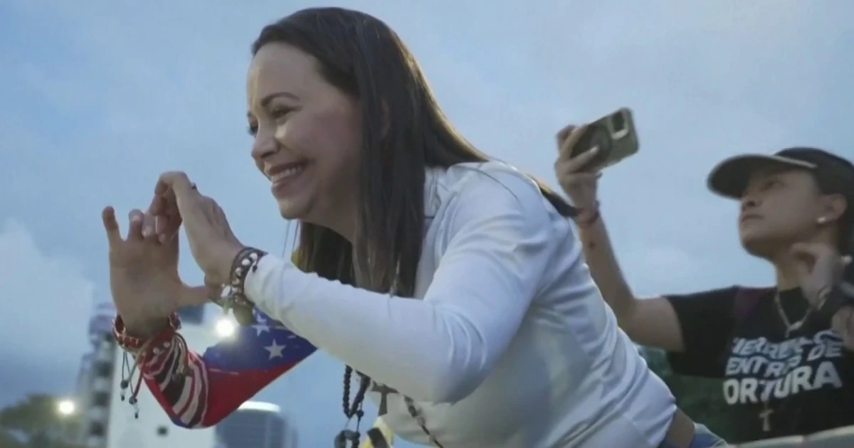 Venezuelan opposition leader María Corina Machado speaks out against Maduro regime