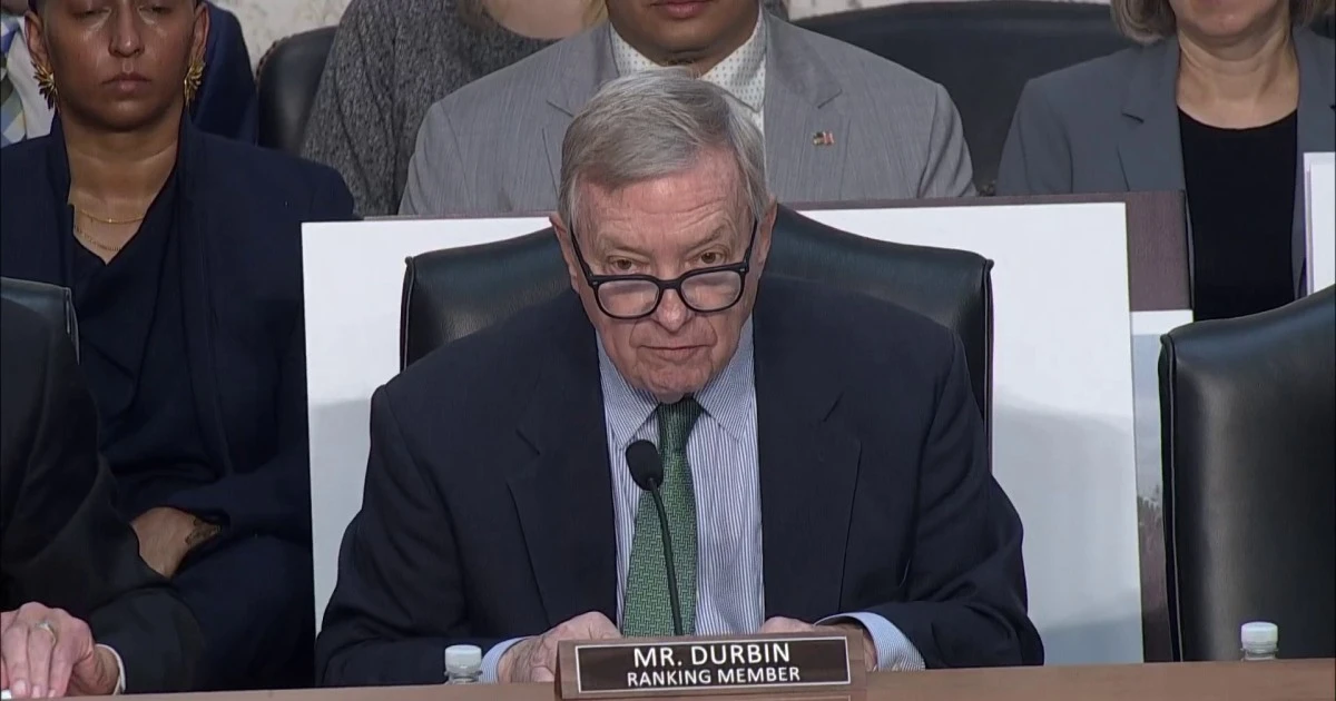 Durbin says Bondi's tenure has 'left an enormous stain'