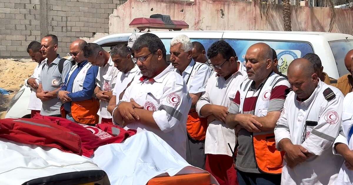 Gaza paramedics killed in Israeli attack on Red Crescent ambulance