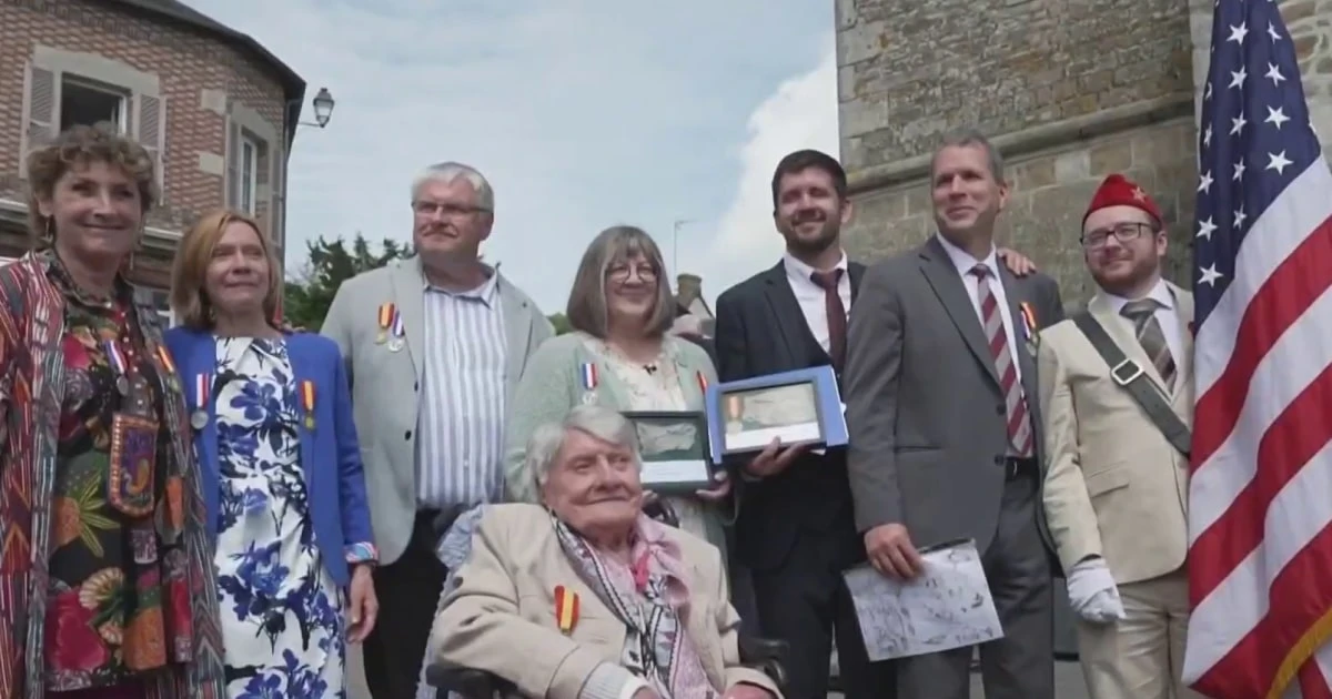 French village honors family of World War II airman who died in combat 