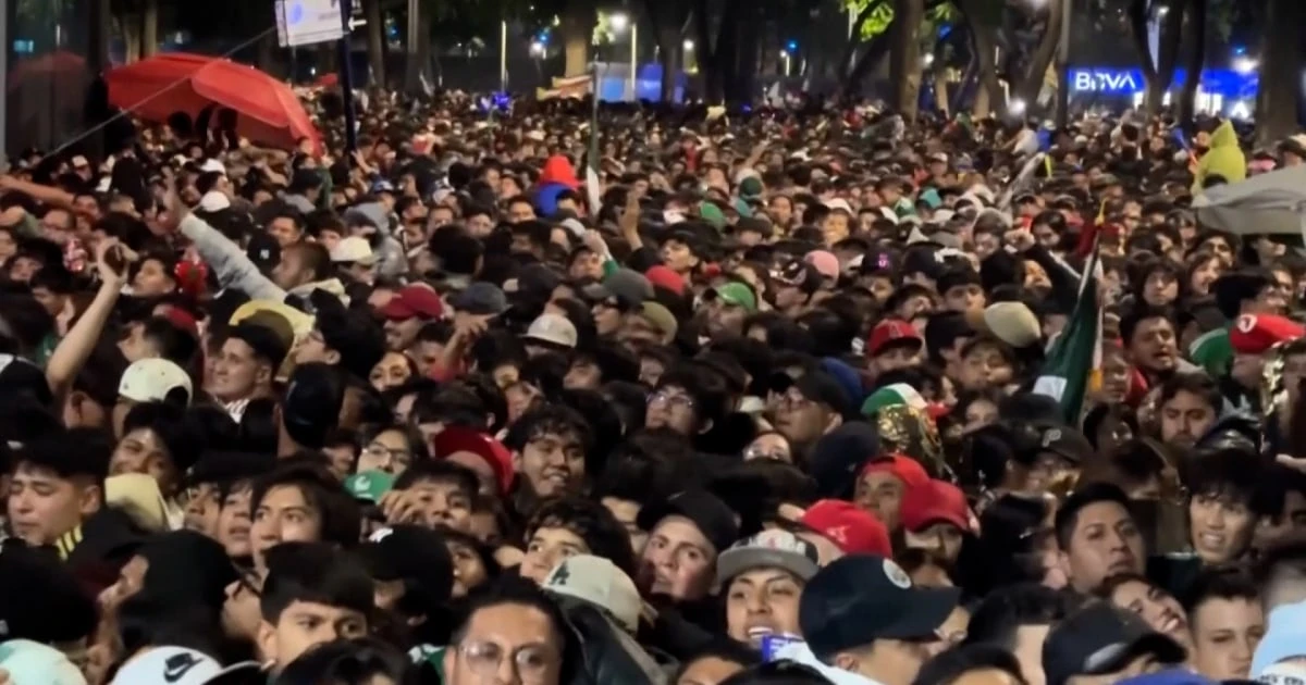 Mexico scene shows crowds that killed three during World Cup celebration