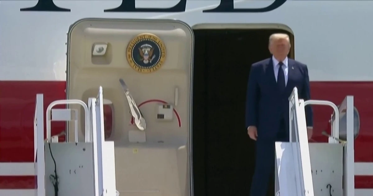 Trump left Turkey on older Air Force One as a security decision