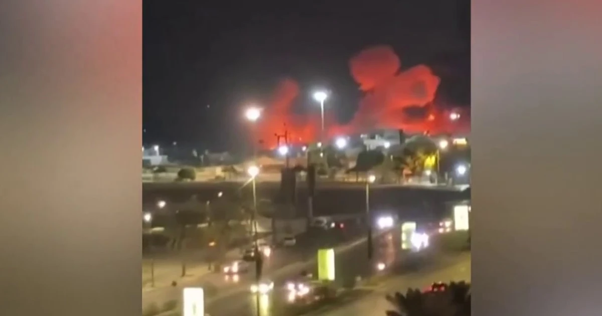 Thick smoke and flames seen in Iran as U.S. launches retaliatory strikes