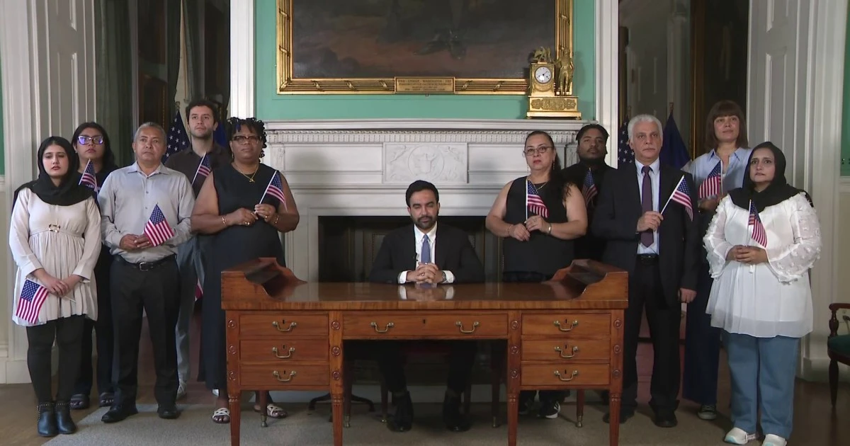 Mamdani delivers July 4 remarks from behind George Washington's desk