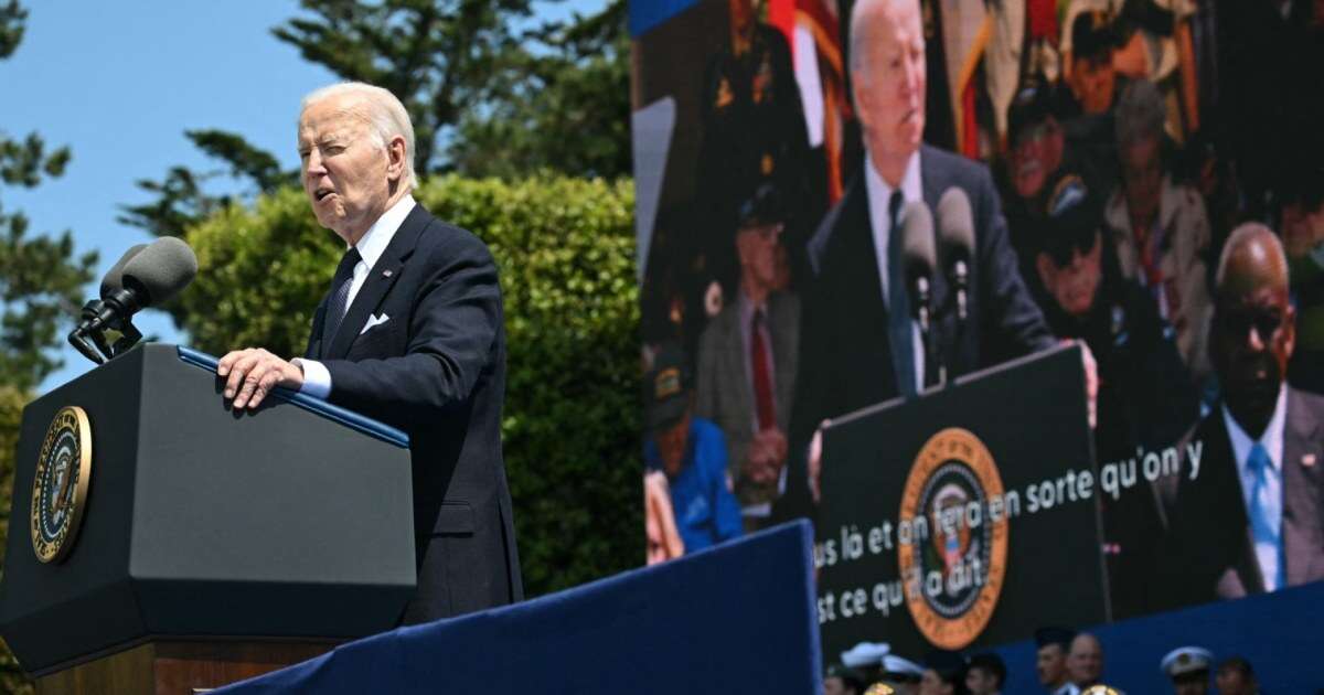 ‘Democracy is never guaranteed’: Biden speaks about Ukraine during D-Day speech