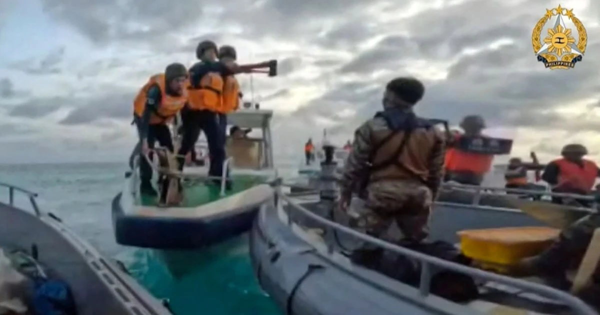 Video shows violent confrontation between China coast guard and Philippines navy