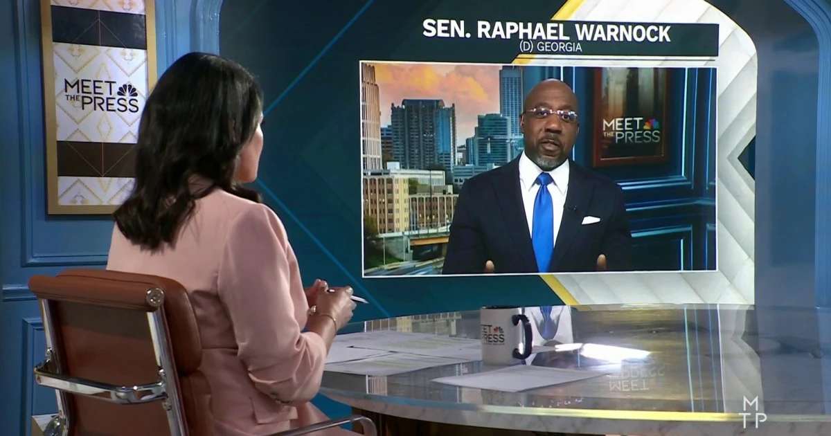 ‘It’s over’: Sen. Raphael Warnock doesn’t say if Biden should have dropped out sooner