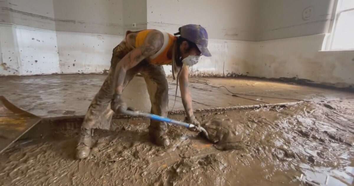 Buried in mud: Marshall, N.C., residents struggle to dig out after Helene