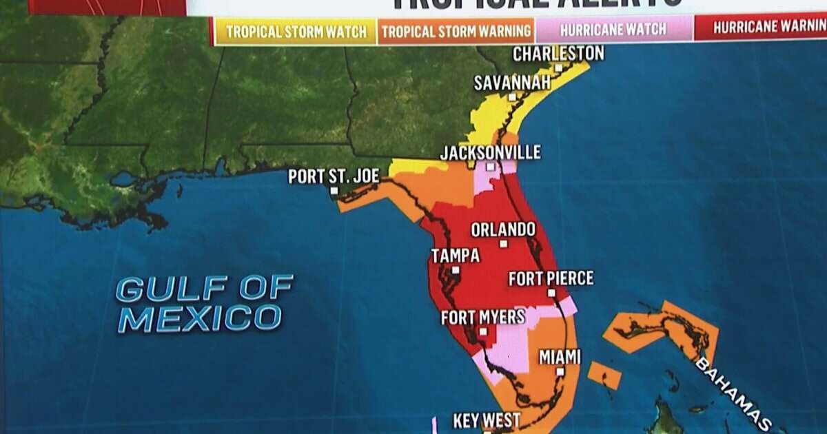 Hurricane Milton expected to ease a little before it makes Florida landfall