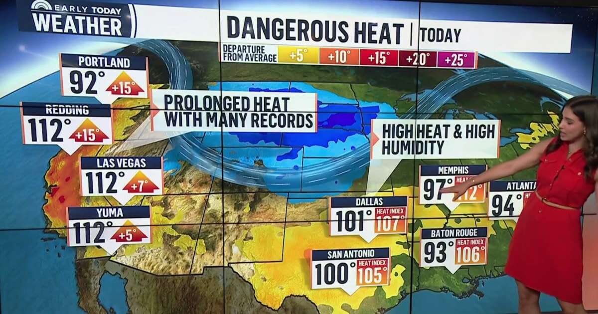 Dangerous heat and humidity threatens millions for days to come