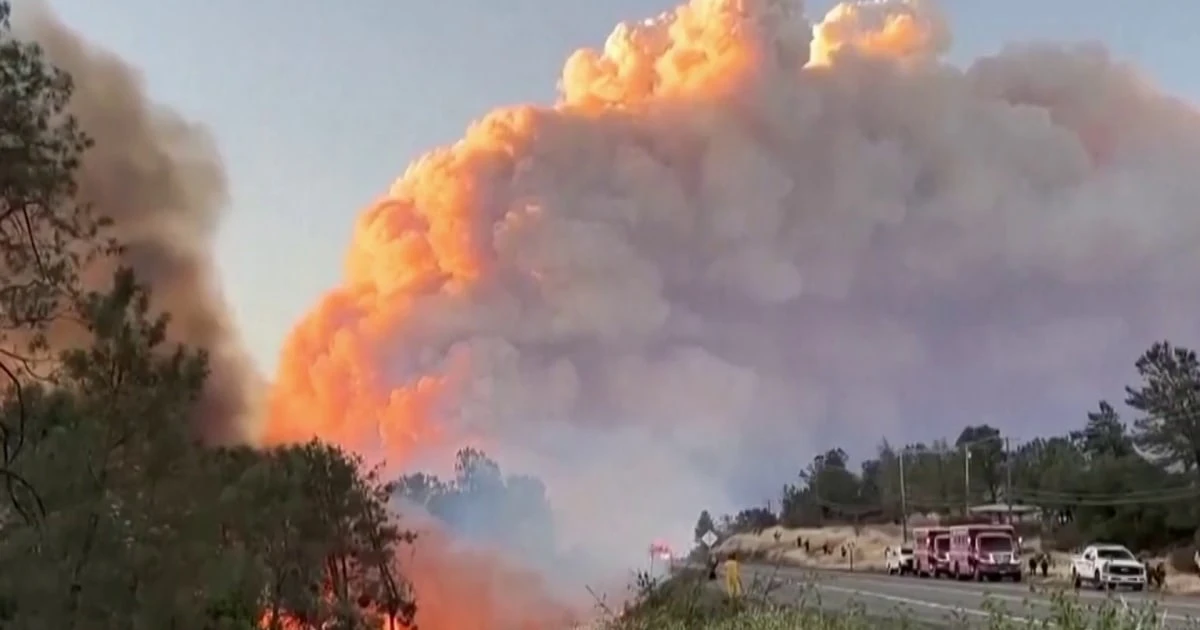 Nation's biggest wildfire consumes more ground in Northern California.