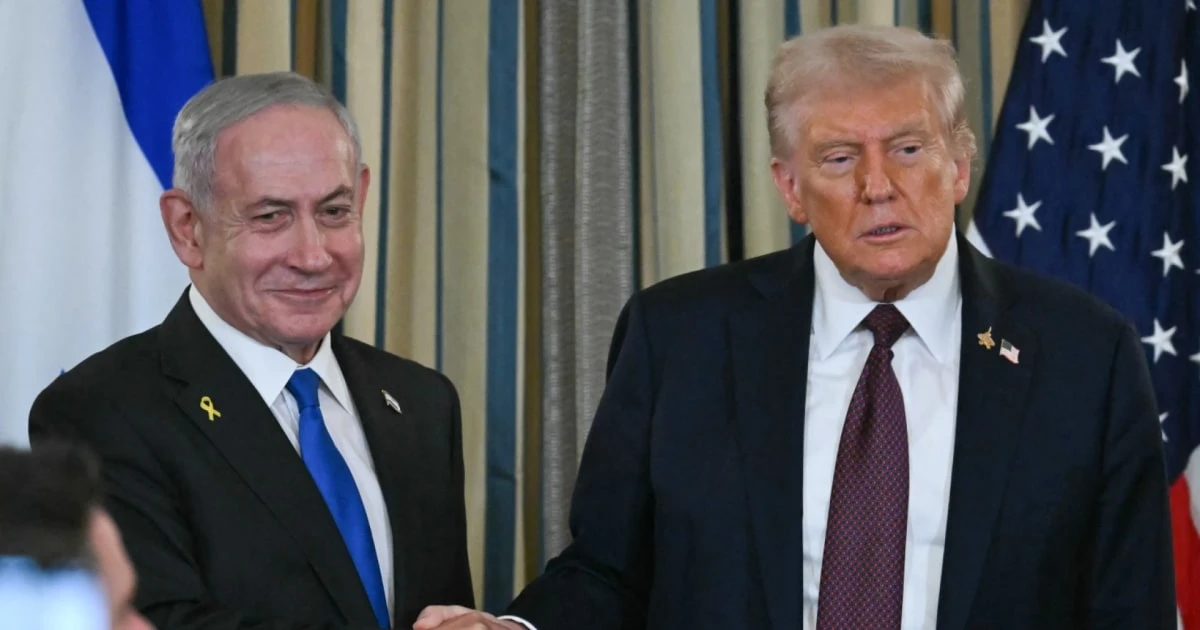 Trump and Netanyahu skip questions, showing sensitivity of peace negotiations