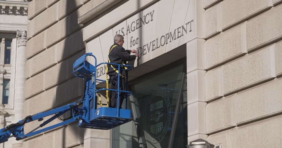 USAID signage stripped from D.C. headquarters building