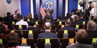 White House briefing room returns to full capacity as pandemic improves