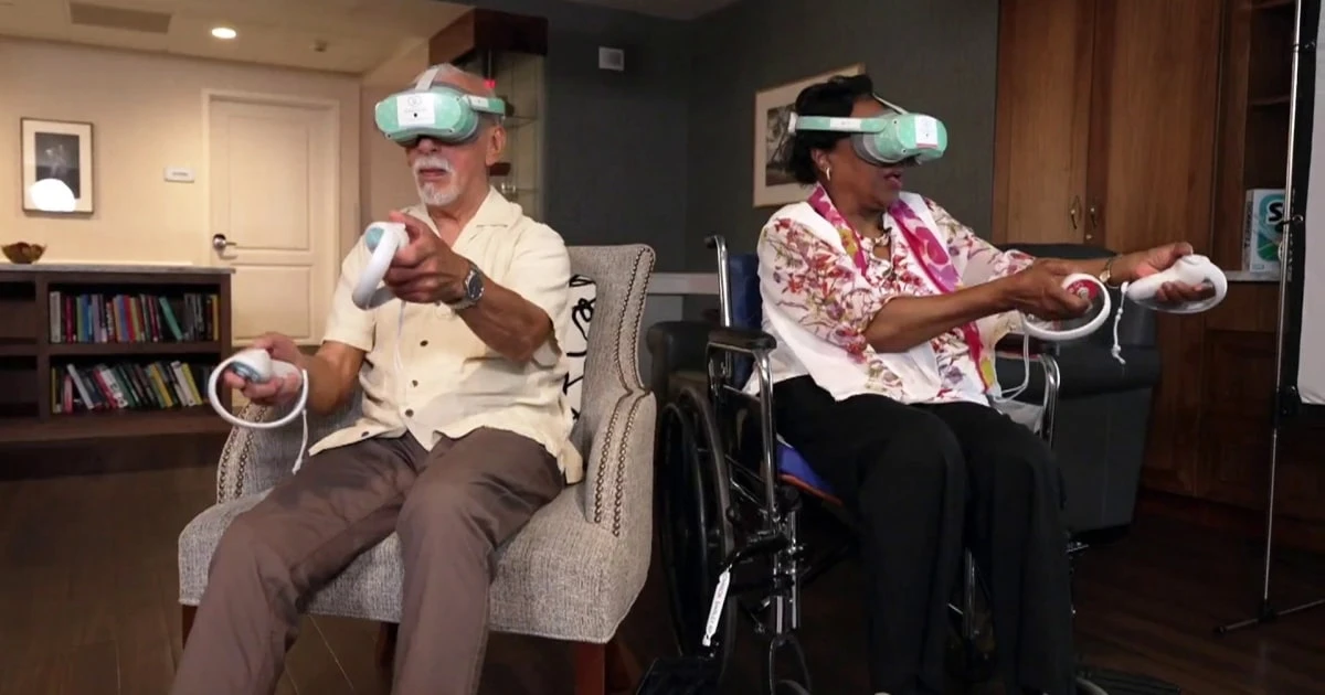 How seniors are skydiving, exercising and more with virtual reality