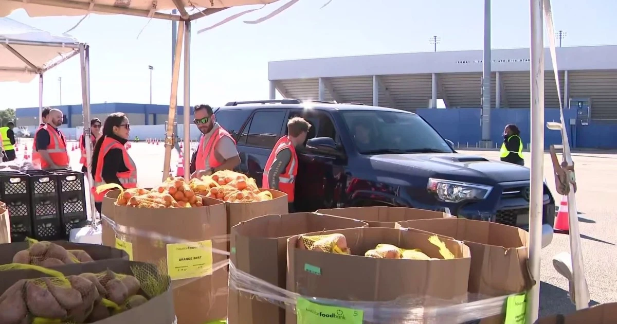 Massive Food Bank Opens at NFL Stadium for SNAP Recipients