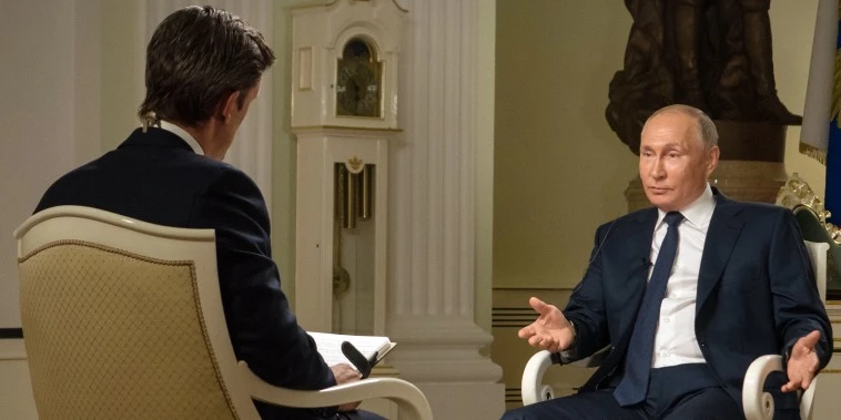 In NBC interview, Putin says he can work with Biden