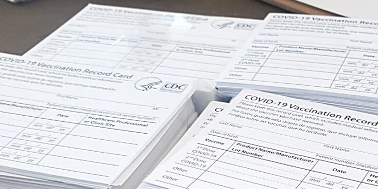 Covid-19 vaccination site worker accused of stealing blank vaccine cards
