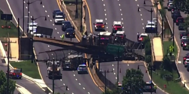 Pedestrian bridge collapse injures 5 in Washington, DC