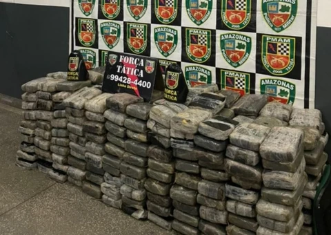 Jovem é preso com mais de 300 Kg de drogas escondido em carro em Manaus