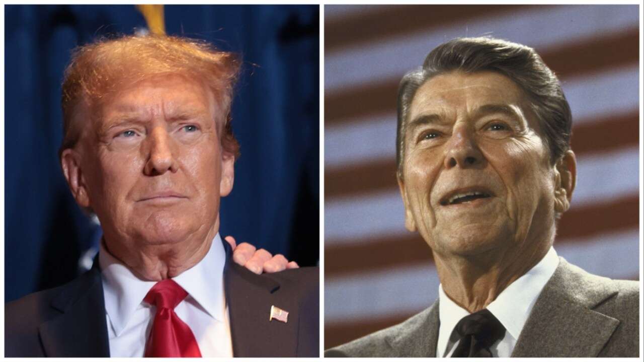 GOP strained by Trump-influenced shift from Reagan on Russia