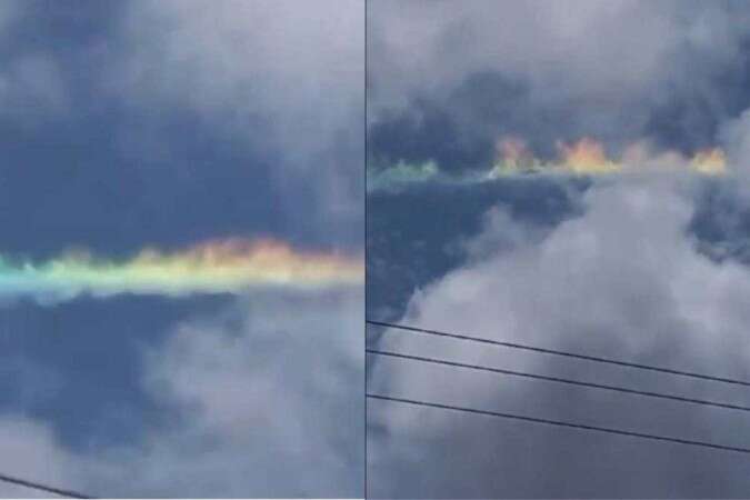 'Arco-Ã­ris de fogo': fenÃ´meno raro Ã© visto no cÃ©u do Nordeste; entenda