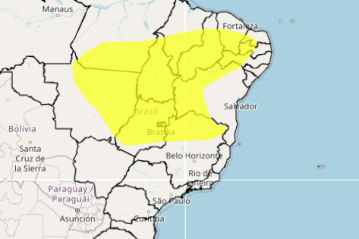 Inmet emite alerta de baixa umidade para Bahia e mais 11 estados