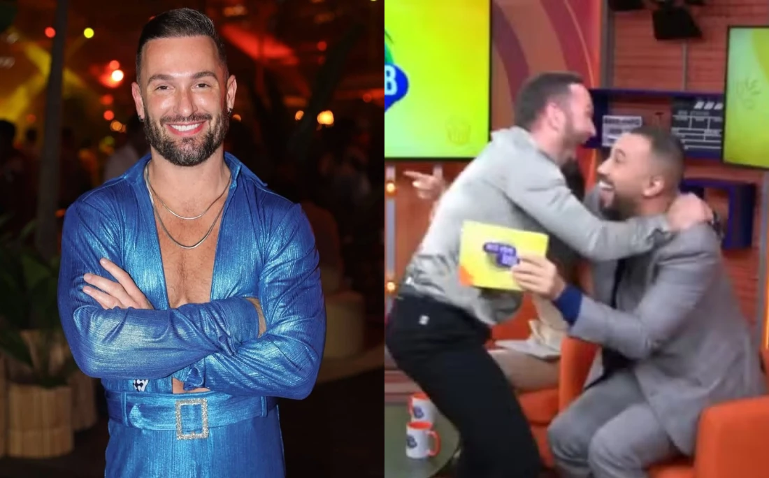 Tá rolando? Diego Hypolito fala sobre paquera com Gil do Vigor: 'Coraçõezinhos'