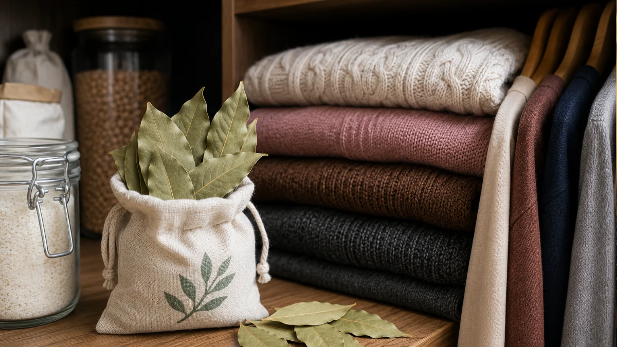 Adeus, traças: folhas de louro podem proteger roupas e alimentos dentro de casa