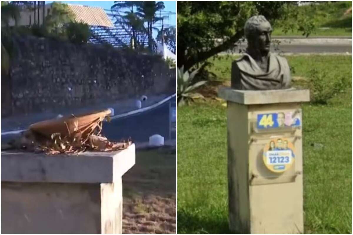 Busto do general venezuelano Simón Bolívar, doado por Hugo Chávez, desaparece em Salvador