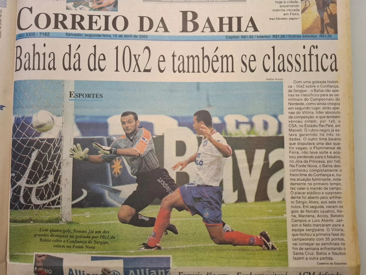 Relembre goleada histórica do Bahia sob o Confiança pela Copa do Nordeste