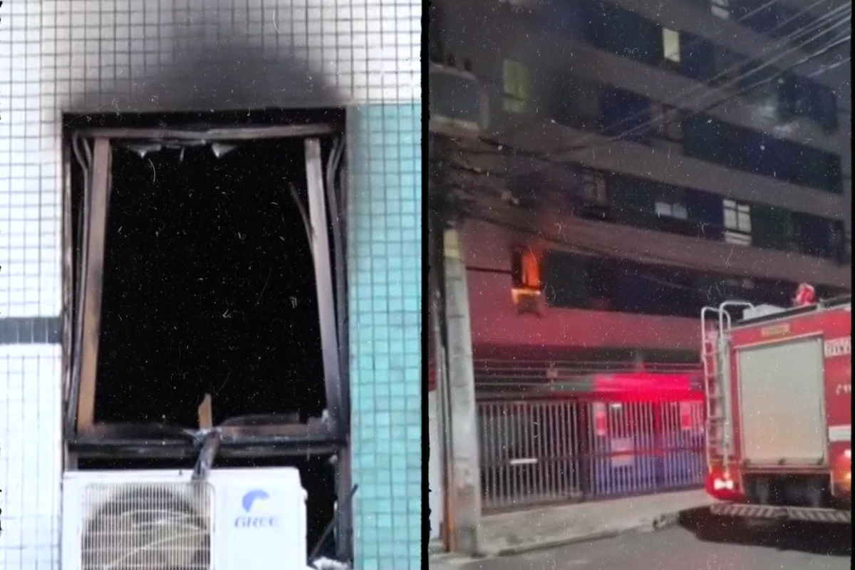 Incêndio atinge apartamento em prédio no Costa Azul e provoca correria entre moradores