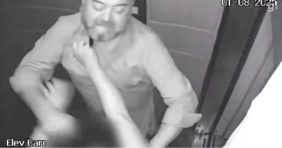 Empresário é preso após espancar companheira no elevador; agressão durou quatro minutos